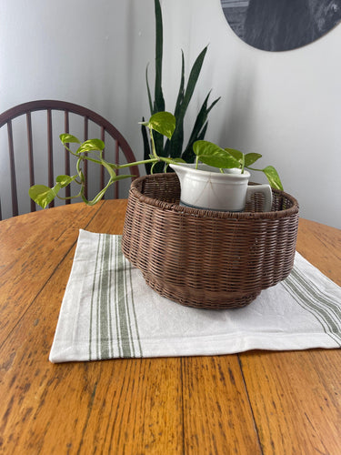 Grain Sack Sage Placemat PM164009 - The Fox Decor